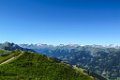 53 Fernblick zum Glocknergebiet mit Schareck Sonnblick Hocharn Grossglockner Wiesssbachhorn Kitzsteinhorn